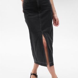 Gap denim midi or maxi skirt